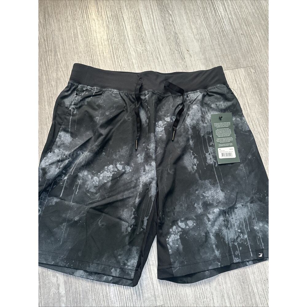 Glyder Men's Acadia Shorts Black Cloud Drip Print Size M NWT Retail$64